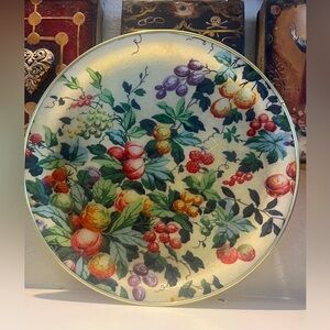 KESWICK Fiberglass Vintage Serving Tray Made In England ‎ FLORAL
